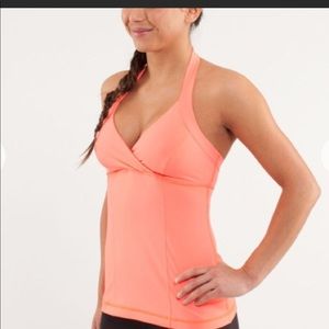 Lululemon liberate tank top pop orange 10.